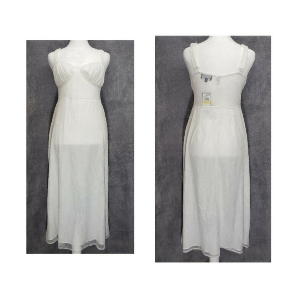 Danielle Bernstein White Lace Dress M Boho Festival Whimsical Beach Bridal NWT
